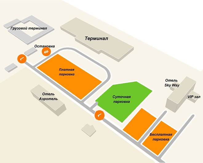 Схема аэропорта Томск (Богашёво)